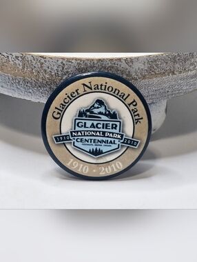 Glacier National Park Centennial 1910-2010 Pinback Button Pin [ Read Details ]
